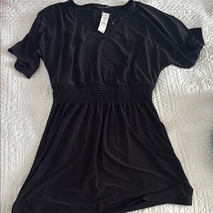 Black V-Neck Dress